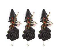 Aublinto Fleurs Chapeaux Clip Tea Party Corsage Épingle à Cheveux Pince à Cheveux Plume Fleur Épingle à Cheveux Papillon Fournitures de Bandeau Robe Ensemble de 3 Pièces Type B