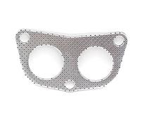 Aublinto Joint D'éChappement,Joint D'éChappement à Bride à 3 Trous,Joint D'éChappement De Voiture Universel,Joint De Collecteur D'éChappement, 2 Grands Trous Taille 40mm