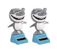 Aublinto Jouet De Danse Solaire à éNergie Solaire,Dashboard Solaire Danse Jouets Figurine,BalançOire De Danse à éNergie Solaire,Figure Requin Danse Jouet De Voiture Ornement De Tiret Solaire