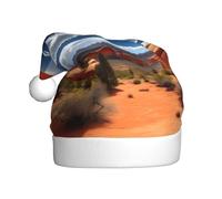 Aubnva Arches National Park-Standard Print Chapeau de Noël Unisexe Adulte Chapeau de Père Noël Chapeaux pour Fête de Vacances Costume Décoration Thème