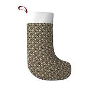 Aubnva Chaussette de Noël imprimée poule et coq pour rassemblements festifs, décoration de maison ou de bureau pour offrir des chaussettes