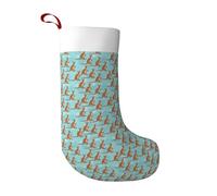 Aubnva Chaussettes de Noël amusantes avec imprimé zoo kangourou, rassemblements festifs, décoration pour la maison, le bureau, pour offrir des chaussettes