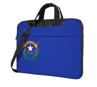 Aubnva Sac de travail léger et polyvalent avec imprimé drapeau de l'État du Nevada - Sac de travail élégant et fonctionnel pour ordinateur portable pour homme et femme, Noir , 15.6 inch