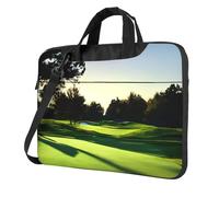 Aubnva Sac de travail léger et polyvalent avec imprimé parcours de golf pour ordinateur portable pour homme et femme, Noir , 13 inch