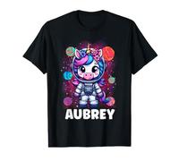 AubreyUnicorn Space Astronaute T-Shirt Graphique avec Valeur