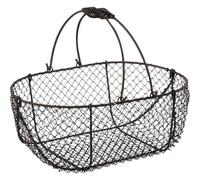 AUBRY GASPARD 1010P Panier Grillage Vieilli Anse Mobile 37 x 25 14,30 cm