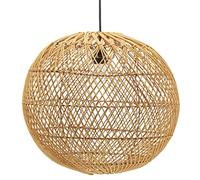 AUBRY GASPARD - Abat-Jour Boule Rotin Naturel - Tressage Ajouré - Ø46 cm x H 42 cm - Ouverture Ø12 cm pour Système Électrique - Poids 2,5 kg - Vendu sans Système Électrique