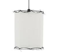 Abat-jour pour suspension en coton Riad Moyen Blanc