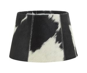AUBRY GASPARD - Abat-Jour en Peau de Vache Noire - Ø 30 cm x Hauteur 19 cm - Chaque Pièce Unique - Sans Équipement Électrique - Idéal pour Créer une Ambiance Authentique et Élégante à Votre Intérieur