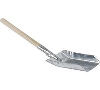 Pelle à cendre zinc et bois 49cm