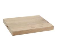 AUBRY GASPARD - Billot de Cuisine en Acacia Naturel Massif - Format Rectangulaire 50 x 40 x 5 cm - Poids 9,3 kg - Passe-Mains Latéraux - Pour Découpe et Service - Vendu à la pièce