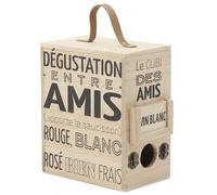 Boite à cubi 3L en bois naturel Apéro Range cubis