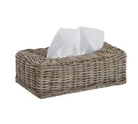 AUBRY GASPARD Boite à mouchoirs ancienne en rotin