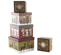 AUBRY GASPARD Boites cadeaux de Noël en carton