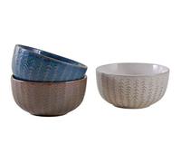 AUBRY GASPARD - Bol Petit déjeuner en grès - Coloris Aléatoires - Robuste - Compatible Lave-Vaisselle - Idéal pour Soupe, Céréales, Desserts - Design Moderne et Élégant - 0.46 kg