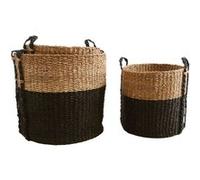 Aubry Gaspard - Cache-pot ronds en jonc de mer (Lot de 3) G