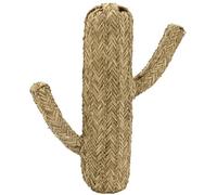 AUBRY GASPARD - Cactus en Jonc Naturel Tissé à la Main - Esprit Bohème - Ø 11 cm x Hauteur 63 cm - Poids 1.25 kg - Décoration et Support de Présentation pour Bijoux et Accessoires - Livré Monté