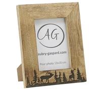 AUBRY GASPARD Cadre photo en manguier Cerf Photo 13 x 18