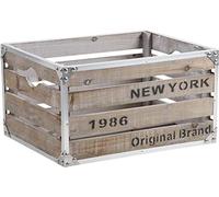 Caisse en bois et métal style industriel New-York
