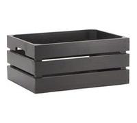 Aubry Gaspard - Caisse noire de rangement en pin Multicolore G