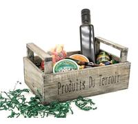 Caisse Récolte Produits Du Terroir Marron