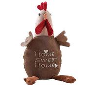 AUBRY GASPARD Cale-Porte Poule en Velours Home Sweet Home 27 cm