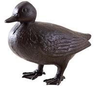 AUBRY GASPARD - Canard en Fonte - Décoration de Jardin - Dimensions 24 x 11 x 18 cm - Matériel Robuste - Idéal pour Embellir Vos Espaces Extérieurs avec Élégance et Authenticité
