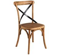 AUBRY GASPARD Chaise bistrot en hêtre Vieilli unitaire