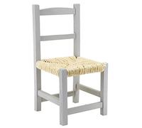 Chaise enfant en bois gris