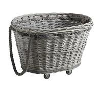 Chariot à bûches en éclisse Grise