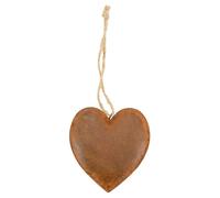 AUBRY GASPARD - Coeur Métal Vieilli Effet Rouillé - Léger à Suspendre - Poids 0.03 kg - Décoration Unique Intérieur Extérieur - Idéal Ambiance Vintage