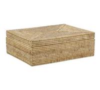 Aubry Gaspard - Coffret rectangulaire en rotin naturel Naturel G