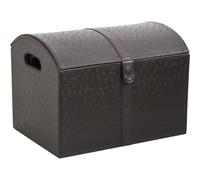 AUBRY GASPARD - Coffrets en Polyuréthane Marron - Ensemble De 2 - Dimensions 33X24X26,5 cm et 38X28X28,5 cm - avec Poignées Ergonomiques - Design Élégant - Naturel - Marron - Taille M et L