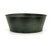 AUBRY GASPARD - Corbeille en Métal Vert Fleurs Ø30-24 H11 - Design Élégant et Durable - Idéale pour Fleurs Ou Rangement - Facile À Entretenir - Couleur Vert - Taille Ø30 cm