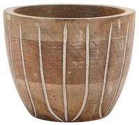 AUBRY GASPARD - Corbeille Pot en Manguier Patiné - Ø 15 cm x Hauteur 12 cm - Bois de Manguier - Certification Alimentaire - Idéal pour Cuisine et Arts de la Table - Élégant et Fonctionnel
