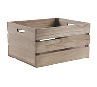 AUBRY GASPARD - Corbeille Rangement Bois Teinté - Idéale Organisation Décoration Intérieure - Parfaite Salon, Chambre, Bureau - Design Élégant - Complément Pratique Rangement Quotidien