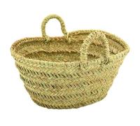 AUBRY GASPARD - Couffin en Alfa Naturel 55X37X24-36 cm avec 2 Anses - Fabrication Artisanale - Léger et Écologique - Idéal pour Nouveau-Nés et Jeunes Enfants - Naturel - 55X37X24-36 cm