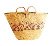 Aubry Gaspard 1050 Couffin Palmier Couleur Poignée Cuir 65 L