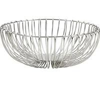 AUBRY GASPARD - Coupe de Fruits Design Wire Wire - Argenté - Inox - Ø 25 cm x Hauteur 10 cm - Élégant et Moderne - Idéal pour Présentation de Fruits - Apporte Raffinement à Votre Cuisine