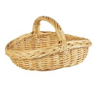 AUBRY GASPARD - Coupe en Osier Clair Naturelle Dimensions 23X18X5-7-12 cm - Idéale pour Fruits et Décorations - Artisanale et Durable - Couleur Osier Clair