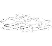 AUBRY GASPARD Banc de Poissons en métal 115 x 45 cm/décoration Murale Poissons