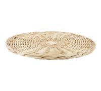 AUBRY GASPARD - Dessous De Plat en Osier Blanc Ø35 cm - Élégant et Pratique - Idéal pour Plats Chauds - Artisanat De Qualité - Facile À Entretenir - Couleur Naturelle - Taille 35 cm