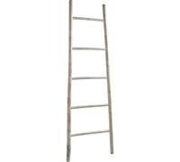AUBRY GASPARD - Échelle Porte-Serviette Bambou Blanchi Patiné - 150 x 50 cm - Esquisse Minimaliste - Produit Naturel - Idéal Salle de Bain - Livré Monté - Légère et Élégante