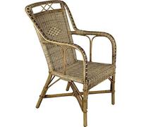Fauteuil haut en manau et rotin Medan