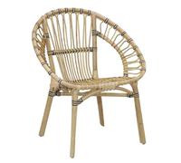 Fauteuil Rond En Rotin Jazz Beige