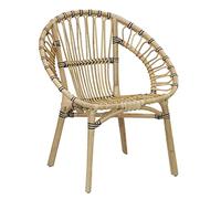 Fauteuil Rond En Rotin Jazz Beige