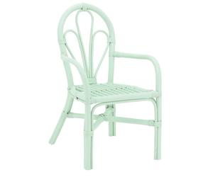 AUBRY GASPARD Fauteuil Rotin Joseph Vert 41 x 44 x 63 cm