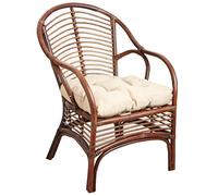 AUBRY GASPARD Fauteuil en rotin Marron Louis