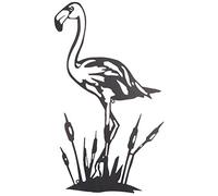 AUBRY GASPARD Flamant Rose Mural en métal