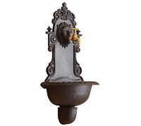 Aubry Gaspard - Fontaine murale lion en fonte